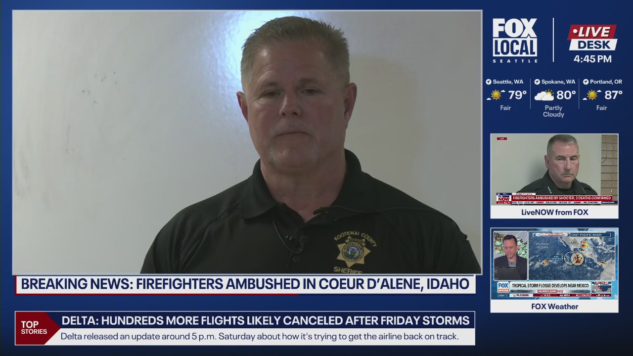 Sheriff confirms 2 firefighters dead, ambushed by shooter in Coeur d?Alene, ID