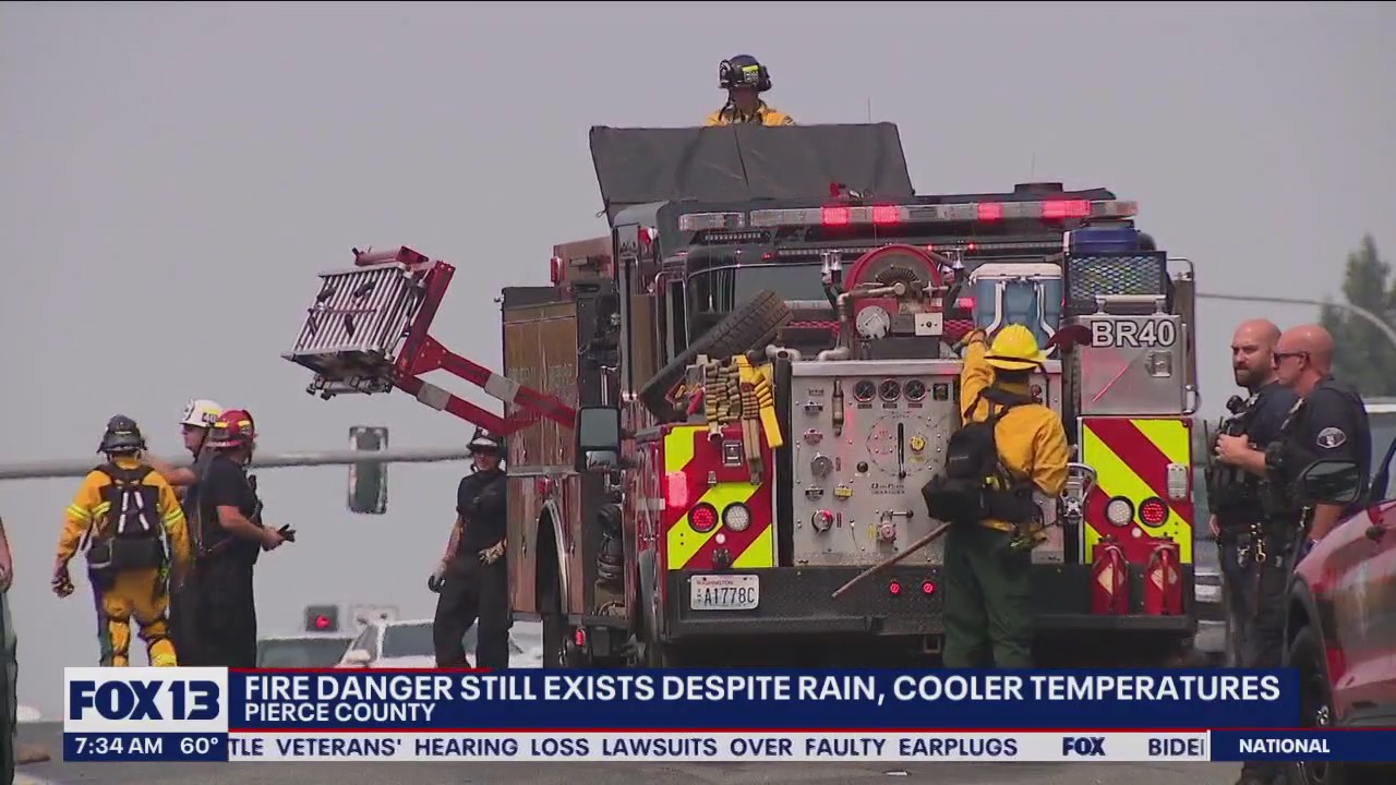 Fire danger exists despite rain, cool temps