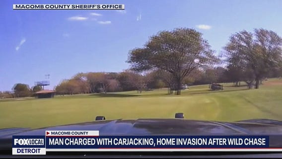 Carjack suspect who led chase through golf course gets arraigned