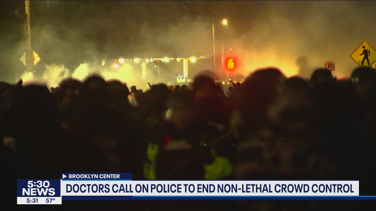 University of Minnesota doctors, medical student rally against use of less-lethal weapons on protesters