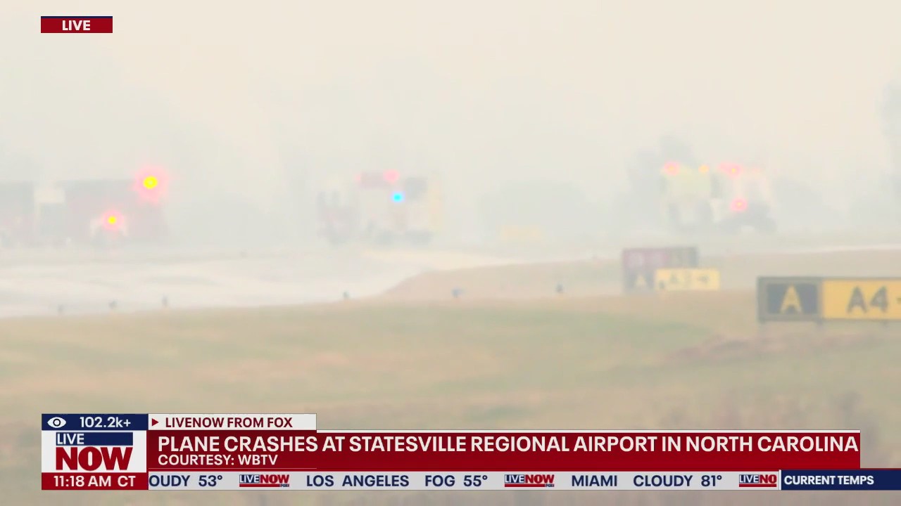 Plane crashes at regional airport in North Carolina