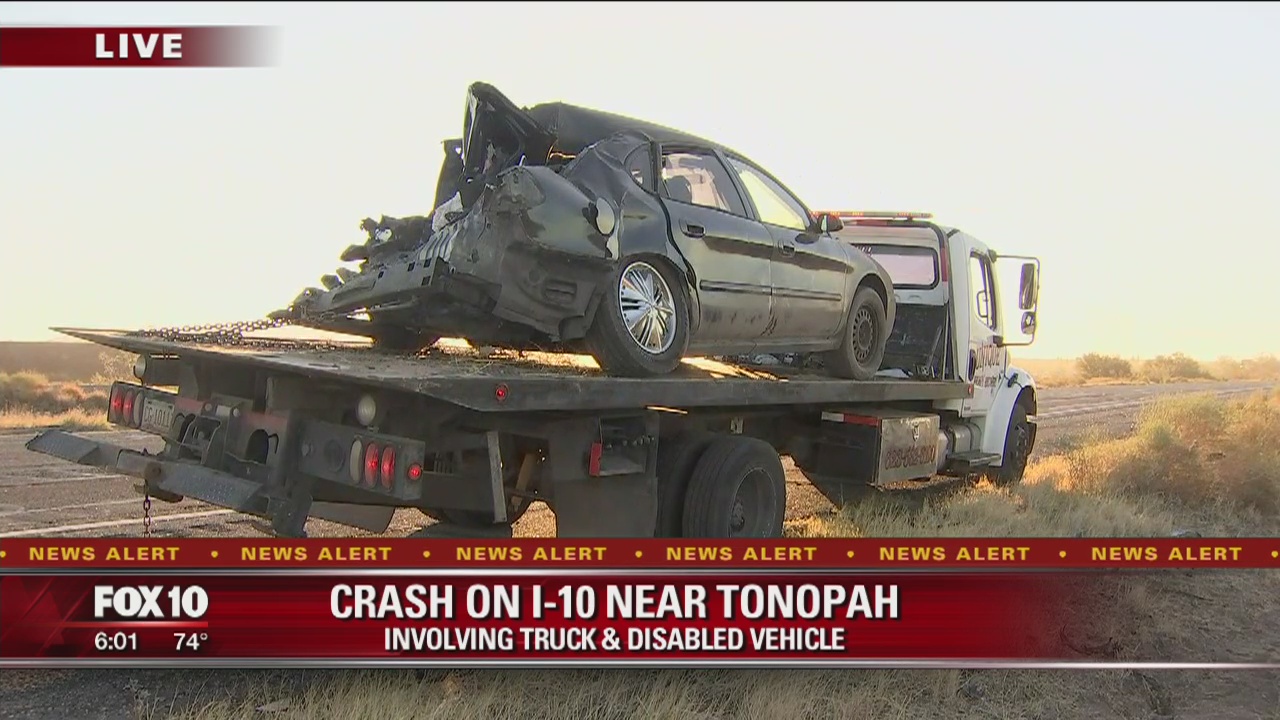 1-year-old hospitalized following crash near Tonopah | FOX 10 Phoenix