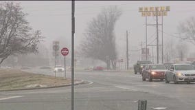 Covington snow beginning to stick