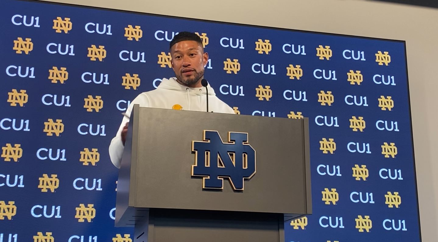 Marcus Freeman talks No. 10 Notre Dame's 52-3 win over Florida State