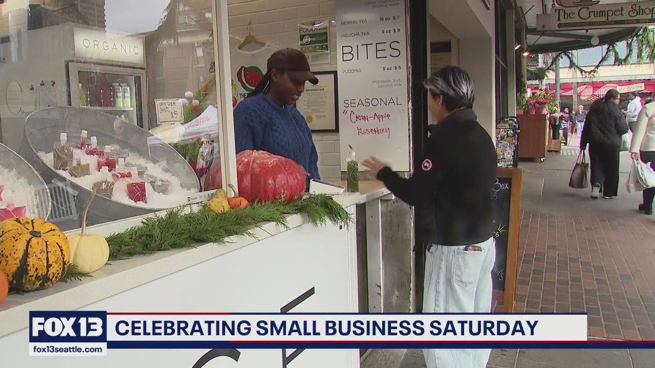Shoppers turn out for Small Business Saturday to support local Seattle stores