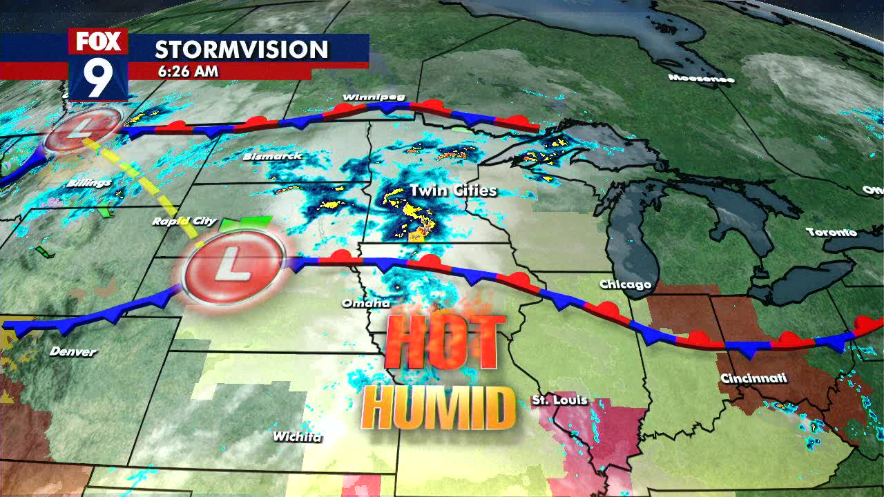 Monday's forecast: Spotty storms to start the work week