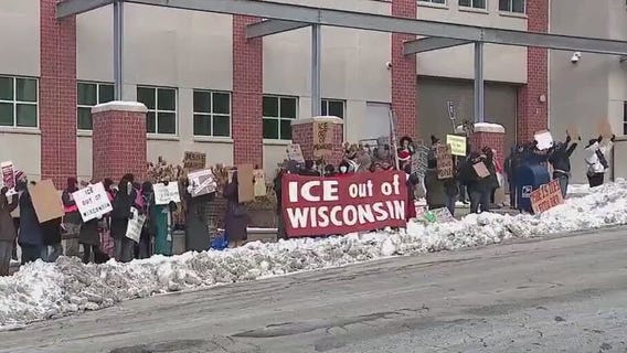 ICE protests at Milwaukee location