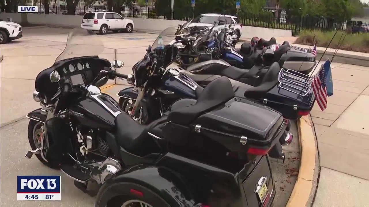 Buffalo Soldiers and Troopers Motorcycle Club in town