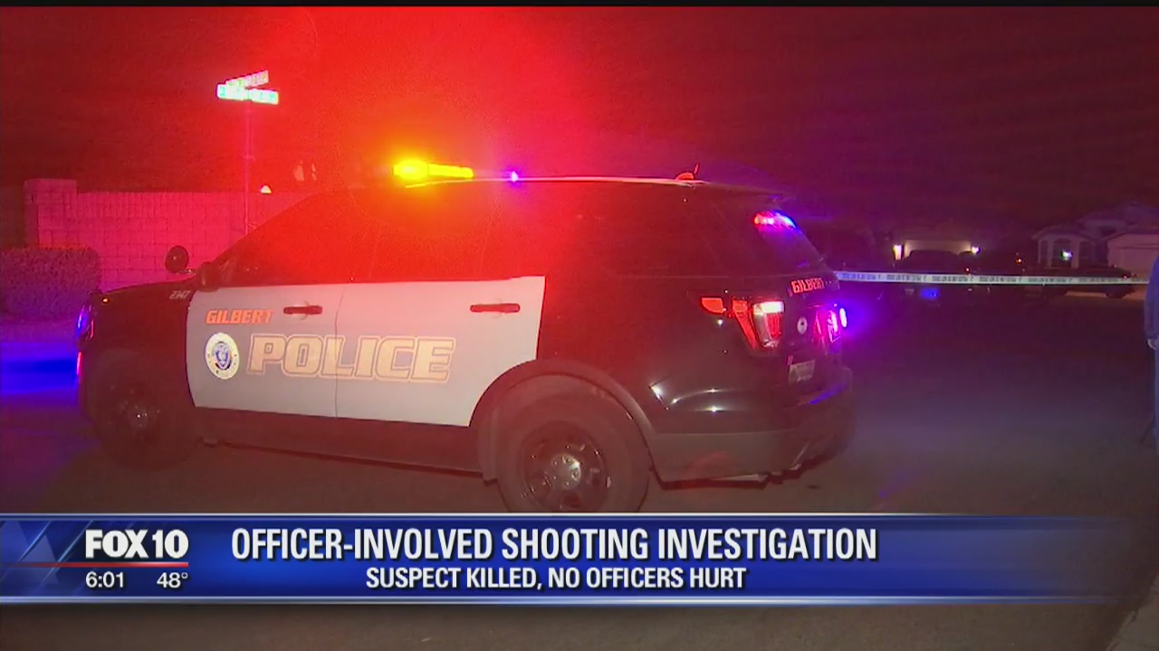 Suspect dies after officer-involved shooting in Gilbert