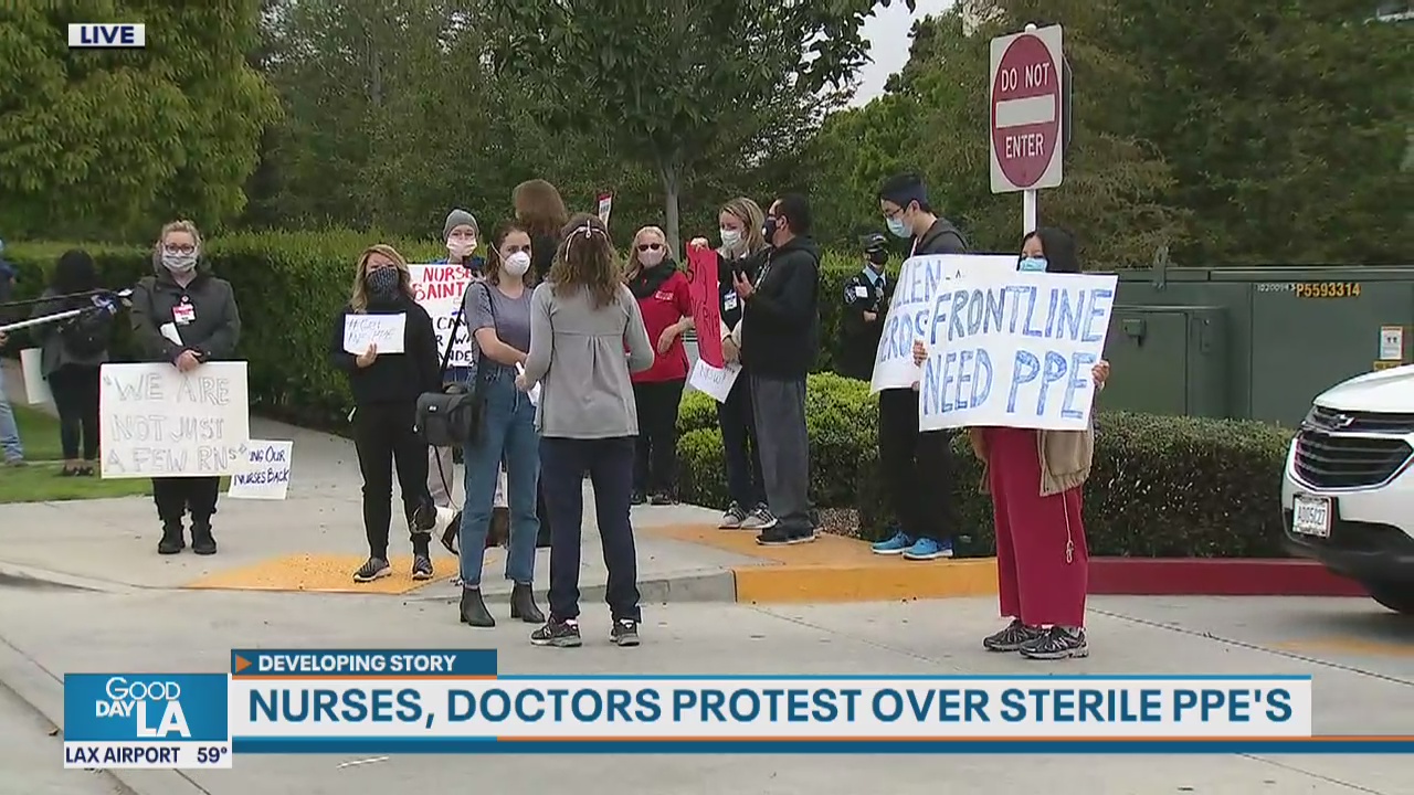 Doctors, nurses protest over sterile PPE's