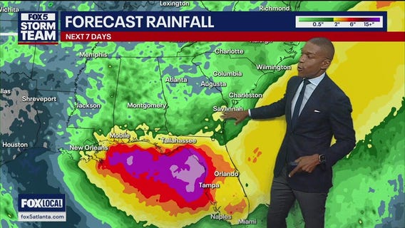 Monday midday weather forecast