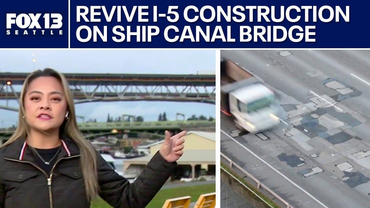 Revive I-5 construction on Seattle's Ship Canal Bridge begins