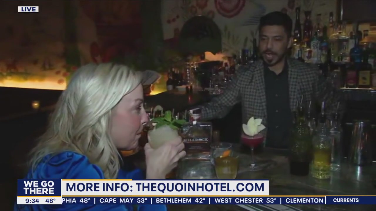 Enjoy luxurious cocktails at The Quoin Hotel