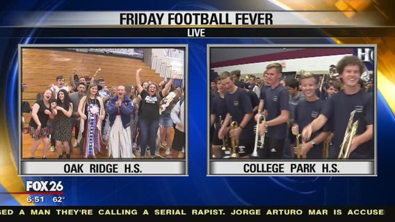 Oak Ridge HS and Woodlands College Park have Friday Football Fever