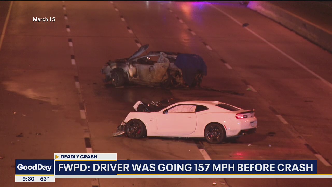 Man was driving 157 mph at time of deadly crash on I-20, Fort Worth ...