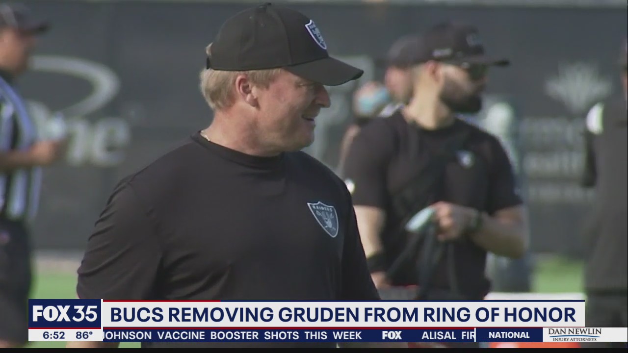 Bucs remove Gruden from Ring of Honor