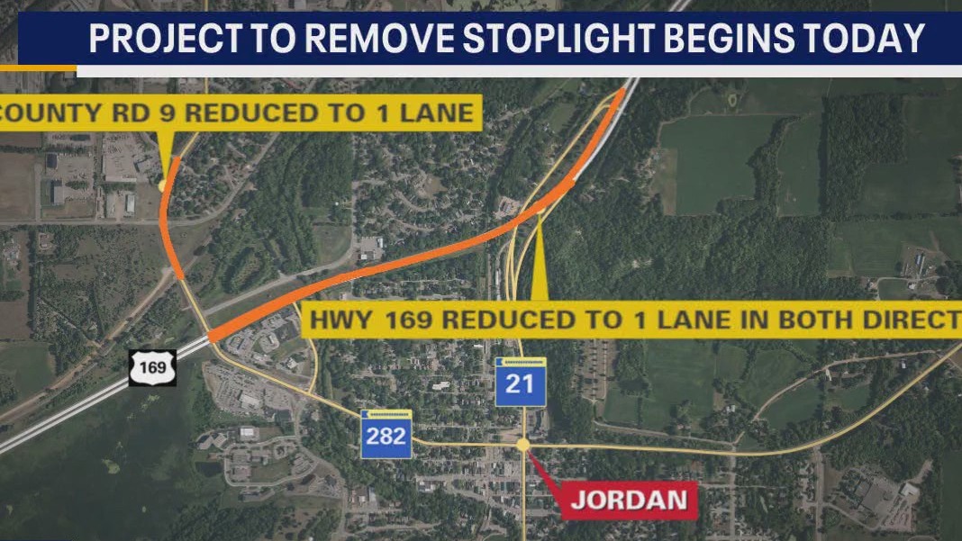 Hwy 169 construction project underway