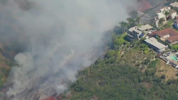Laguna Beach wildfire believed to be caused by fireworks