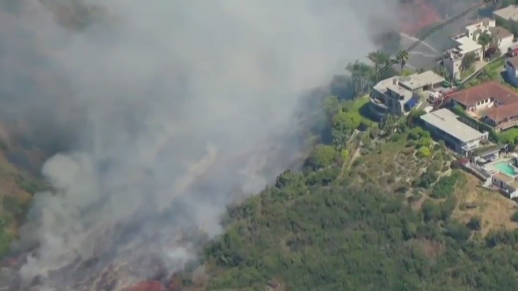 Laguna Beach wildfire believed to be caused by fireworks