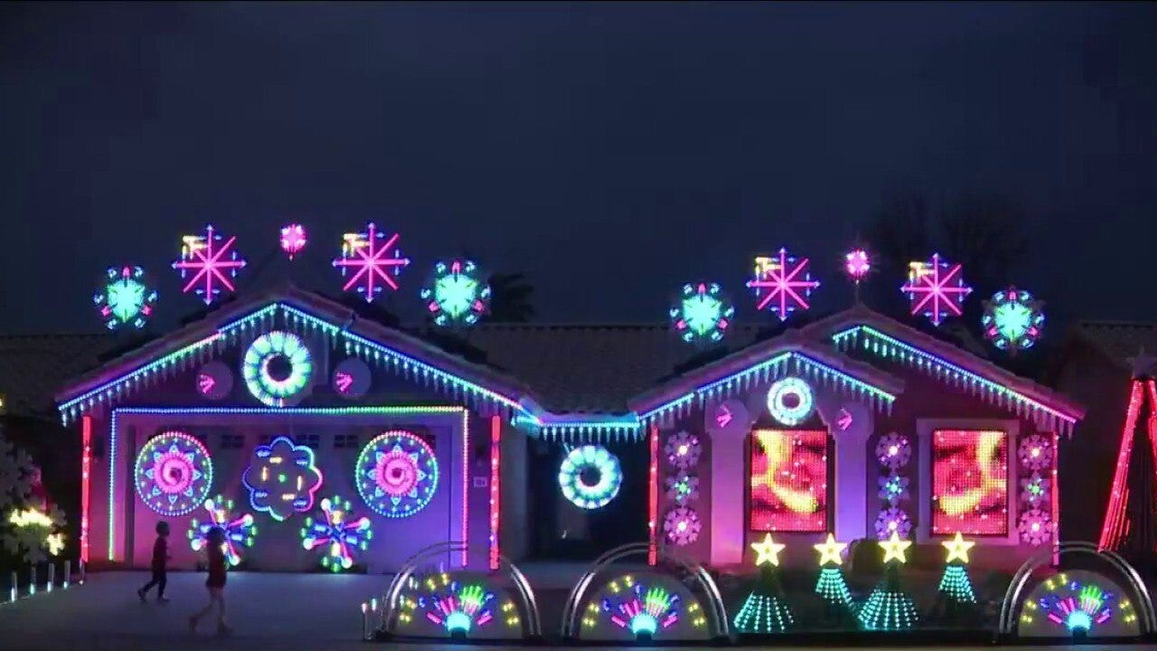 Valley home displays 40,000 LED lights programmed to dance to music