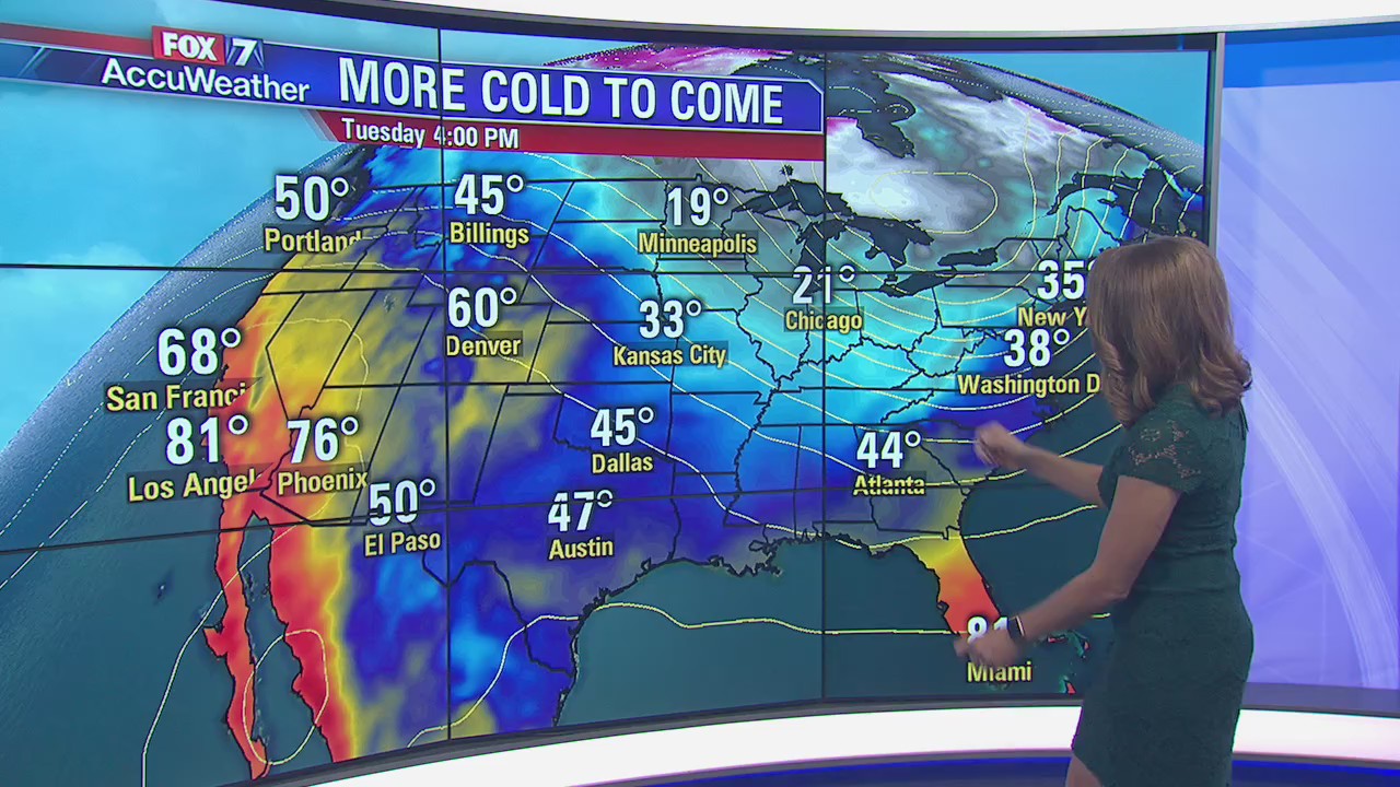 Evening weather forecast for November 8, 2019