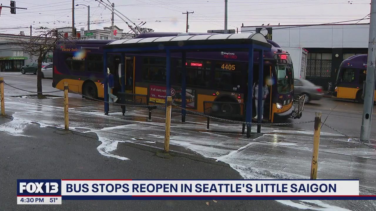 Crime-ridden bus stops reopen in Seattle's Little Saigon