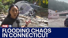 Flash flooding chaos in Connecticut