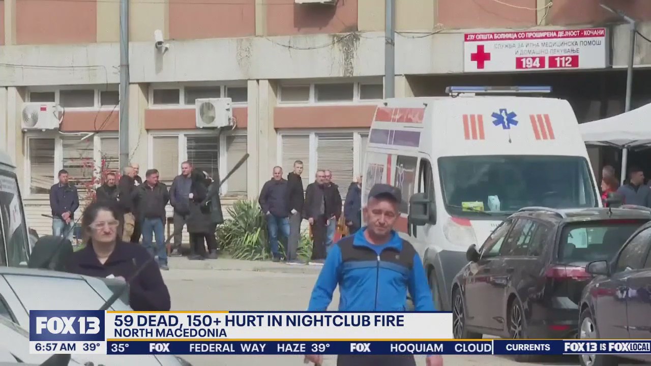 Nightclub fire in North Macedonia kills 59, more than 150 hurt