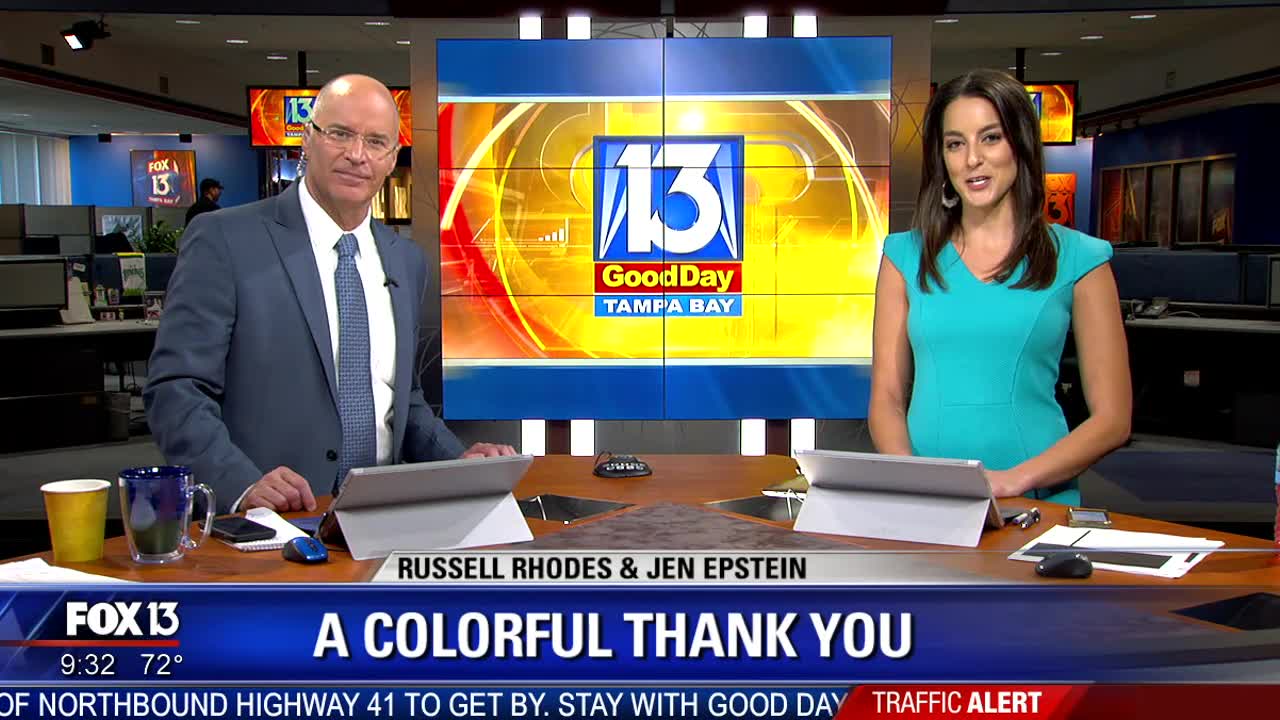 Little girl gives flower to Manatee County deputy | FOX 13 Tampa Bay