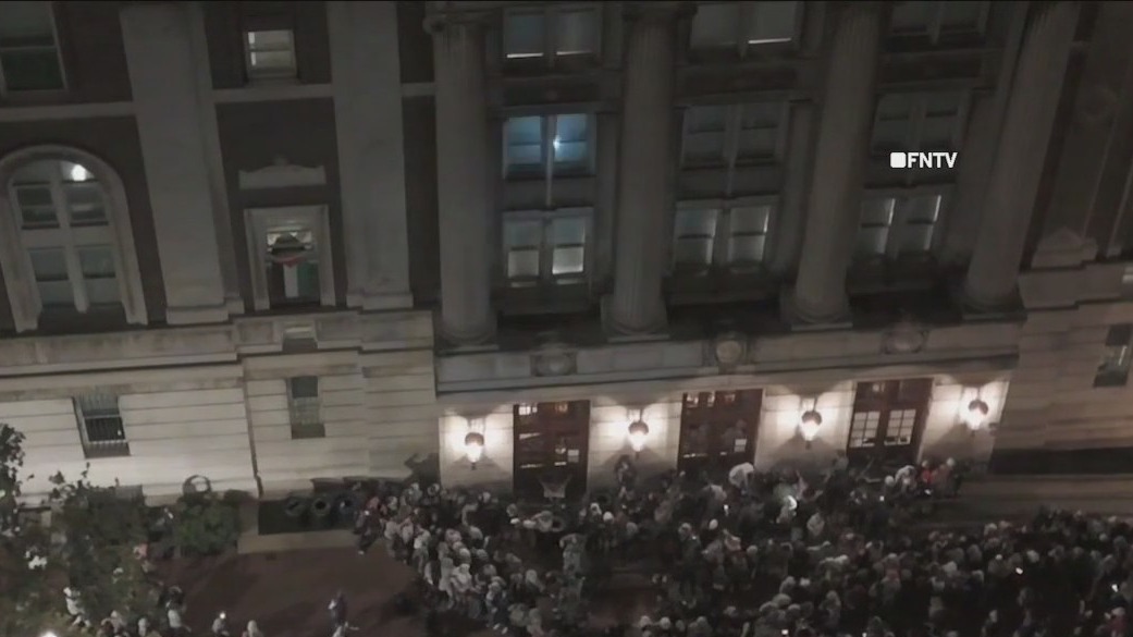 Protesters occupy Columbia school building