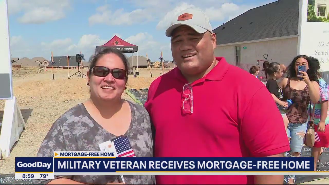North Texas veteran surprised with mortgage-free home