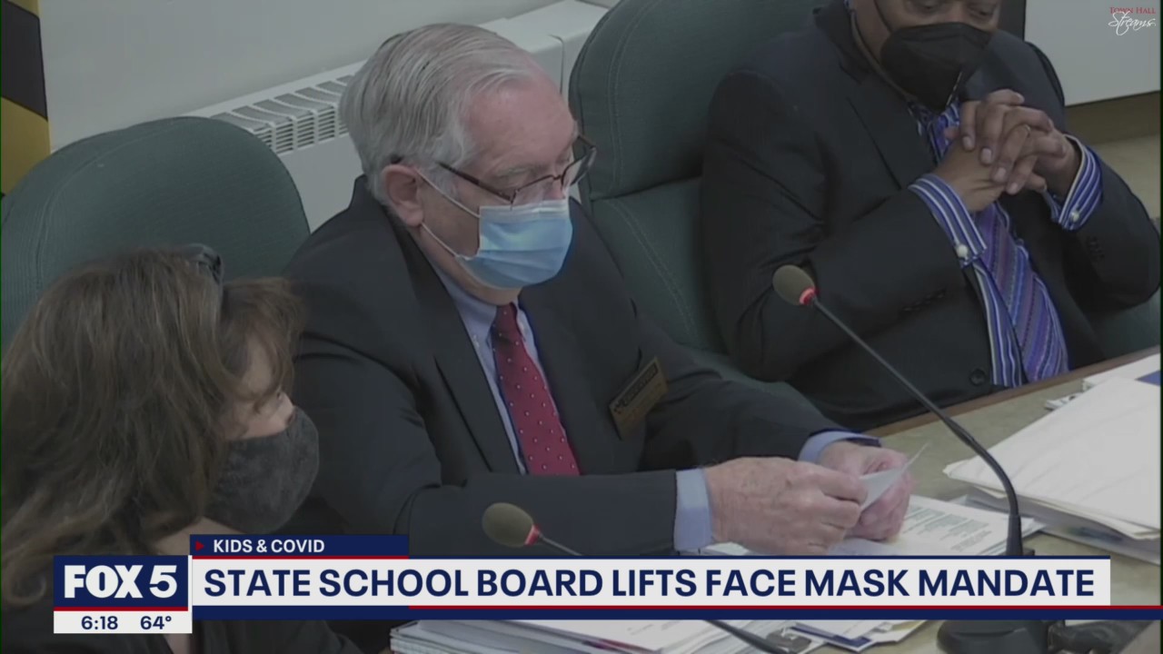 State school board lifts face mask mandate | FOX 5 DC