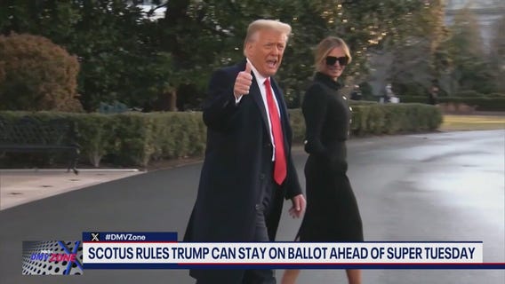 Trump can stay on ballot, SCOTUS rules