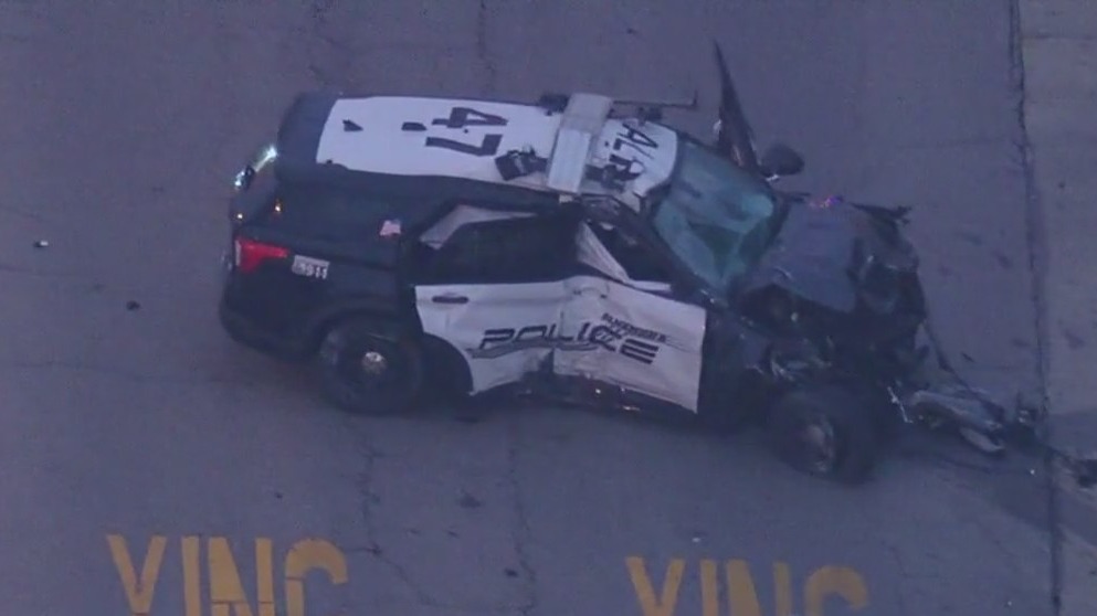 Woman killed, Alhambra officer hurt in pursuit crash