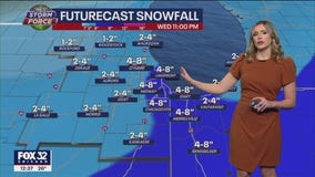 Afternoon forecast for Chicagoland on Jan. 23rd
