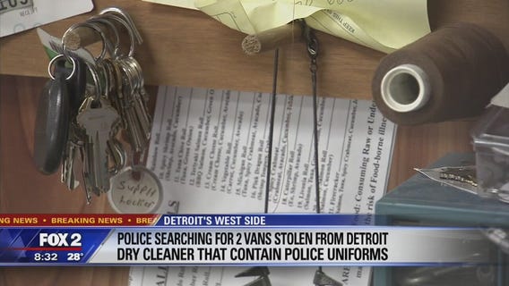 Police, fire uniforms stolen from Detroit dry cleaners overnight