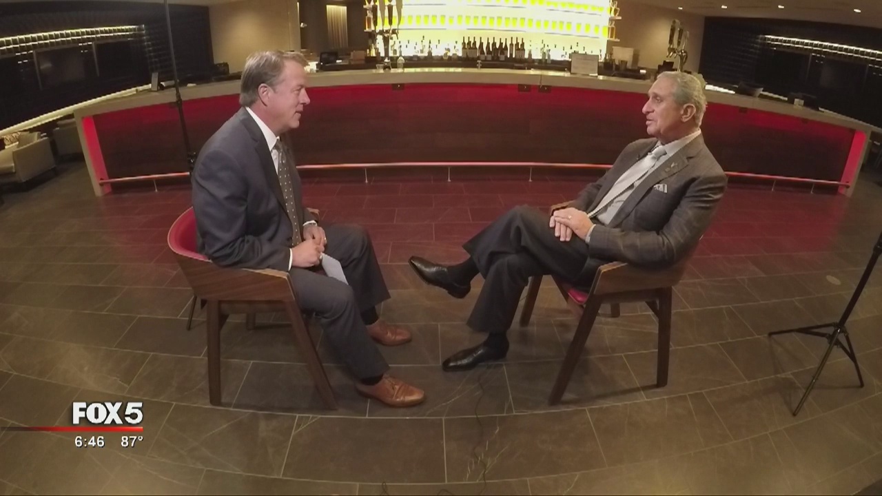 Arthur Blanks sit down with FOX 5's Russ Spencer