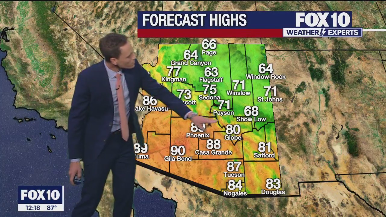 Noon Weather Forecast - 10/13/23