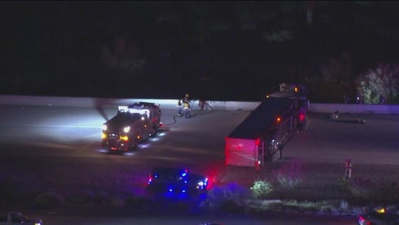 1 dead after semi truck rolls over along Loop 303