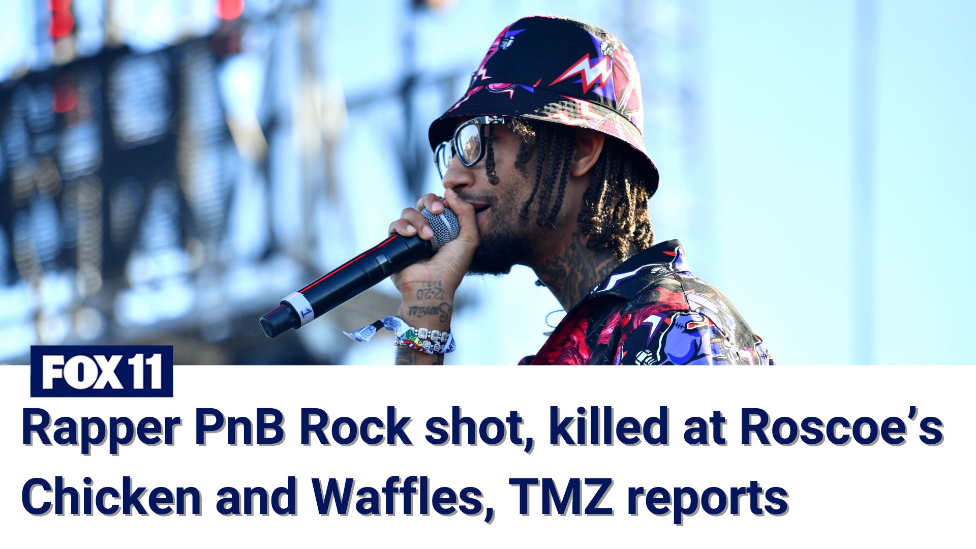 PnB Rock identified by TMZ as person killed in shooting at Roscoe's Chicken and Waffles in LA County