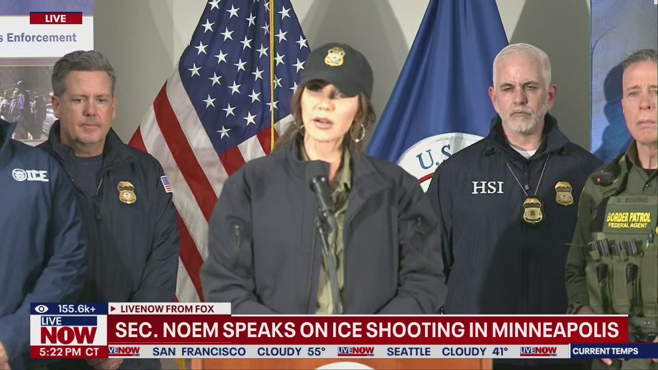 Sec. Noem speaks on ICE shooting in Minneapolis