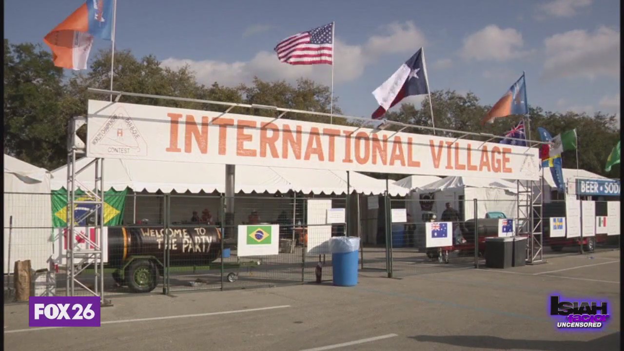 International contestants at the Houston Rodeo BBQ cookoff