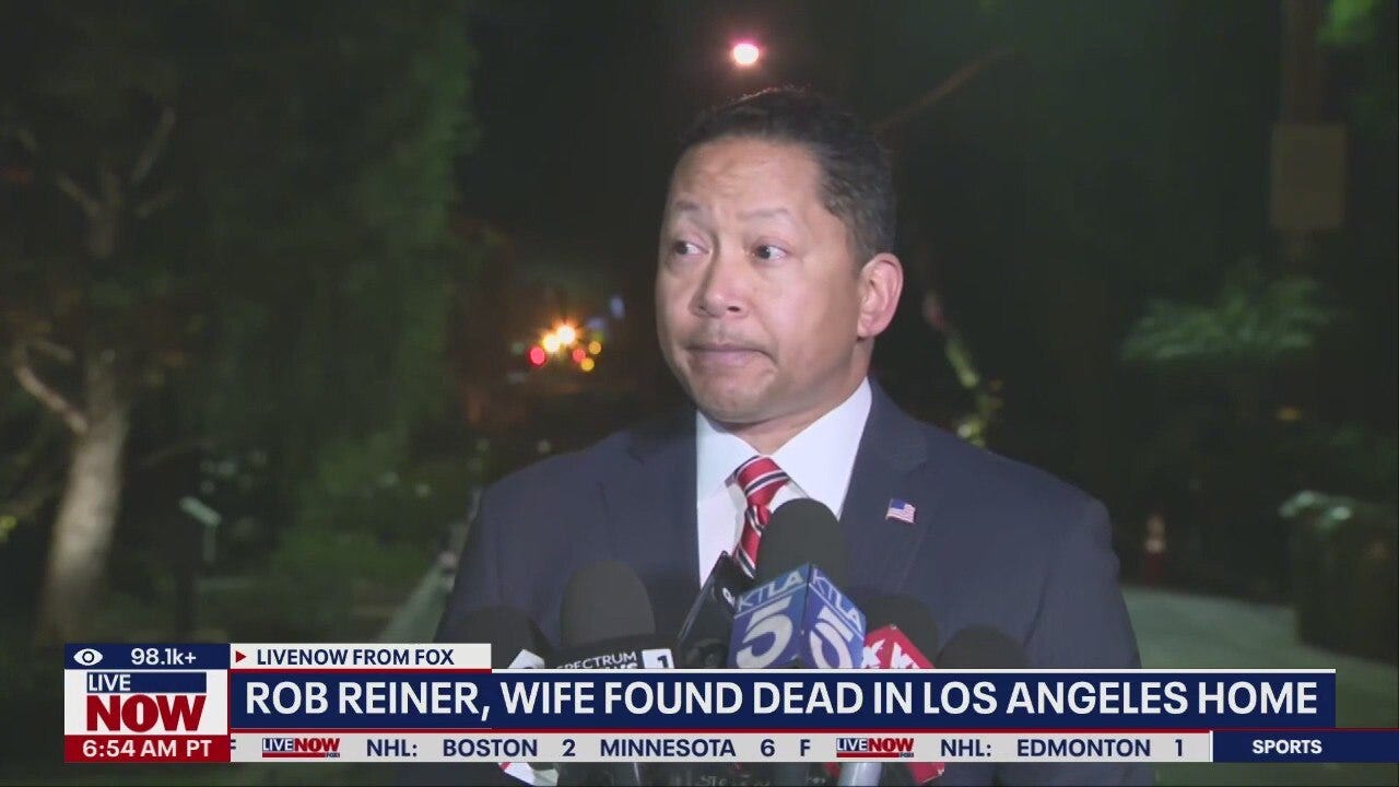 LAPD press conference following Rob Reiner's death