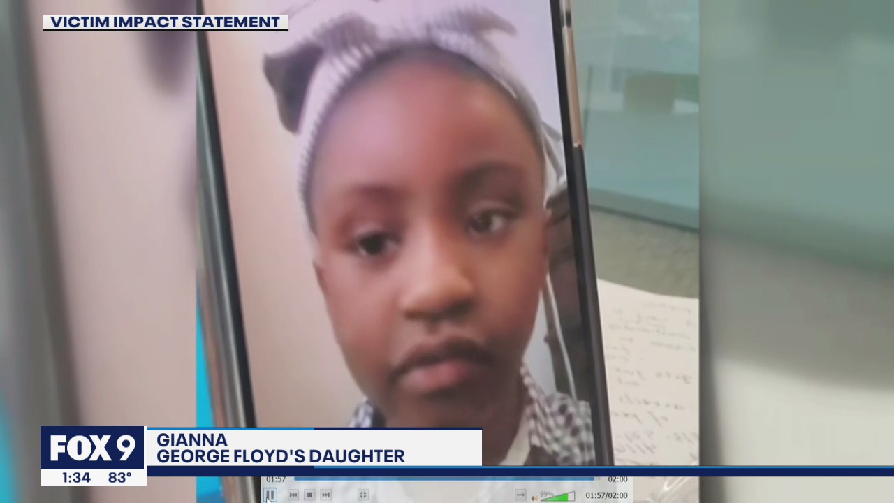 George Floyd's daughter says her dad's spirit lives on during Chauvin's sentencing