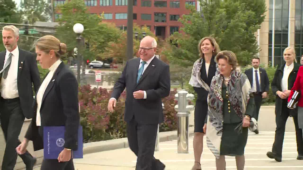 Queen of Norway visits Minnesota, meets with Gov. Walz