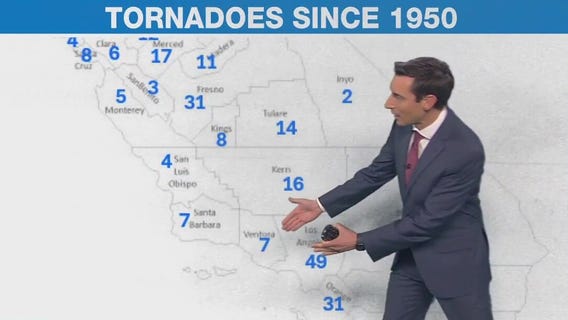 How rare are tornadoes in Ventura County?