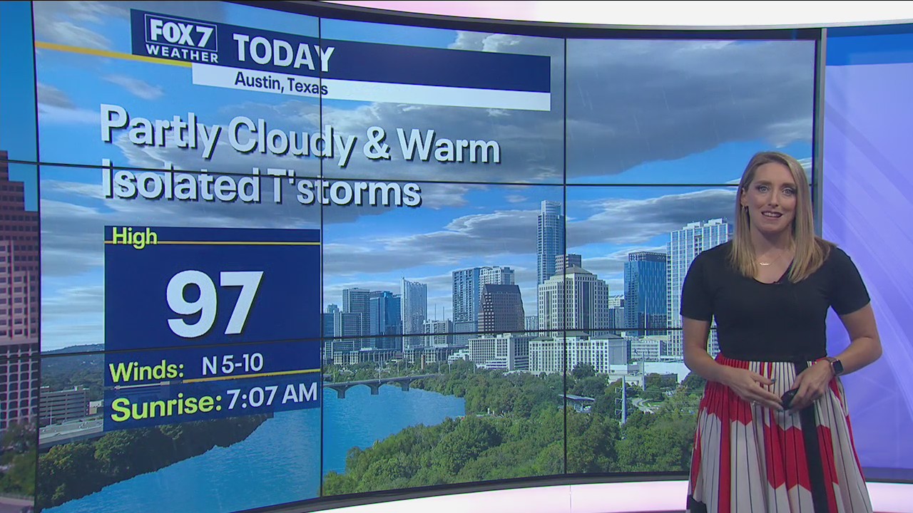 Noon weather forecast for August 30, 2021