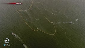 Barge sinks in SF Bay
