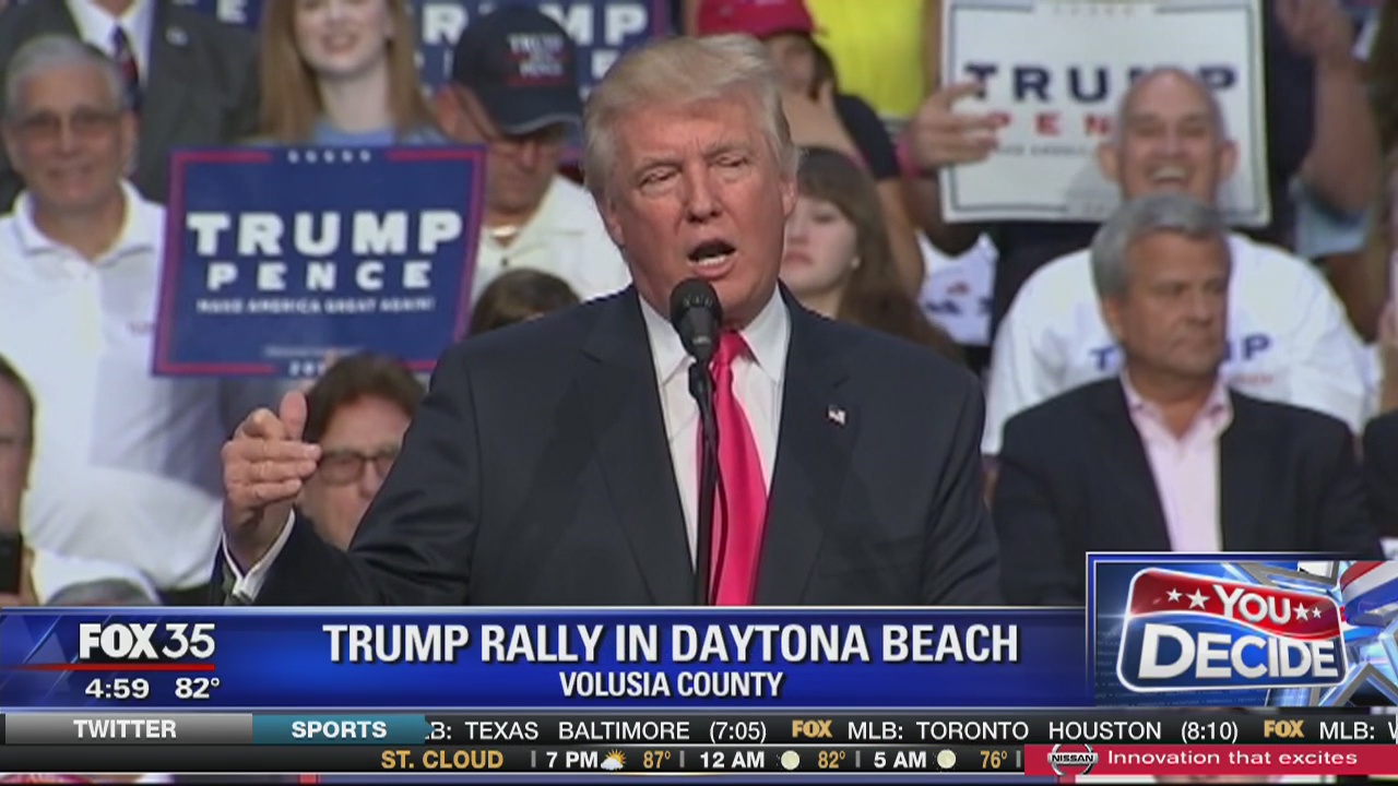 Trump rally held in Daytona Beach