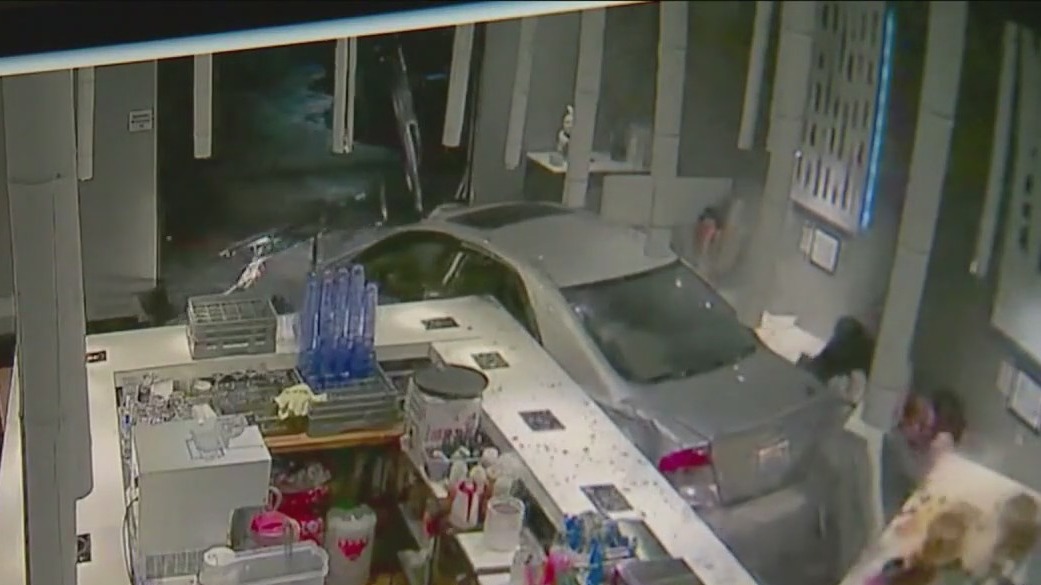 Across America: Car crashes into restaurant